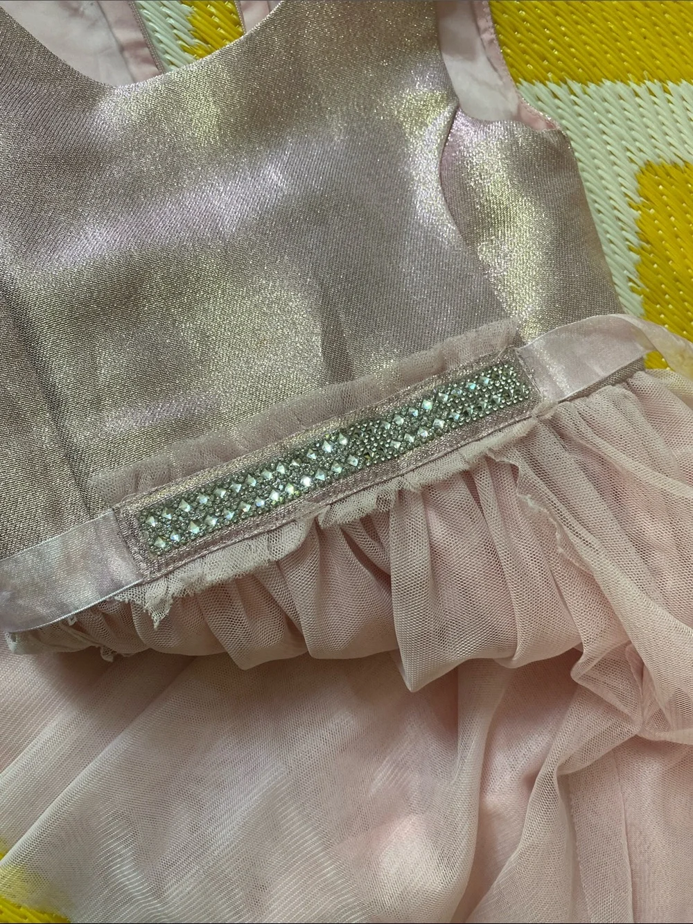 Sparkle Pink Tulle Party Dress Betsey Johnson size 5 like new